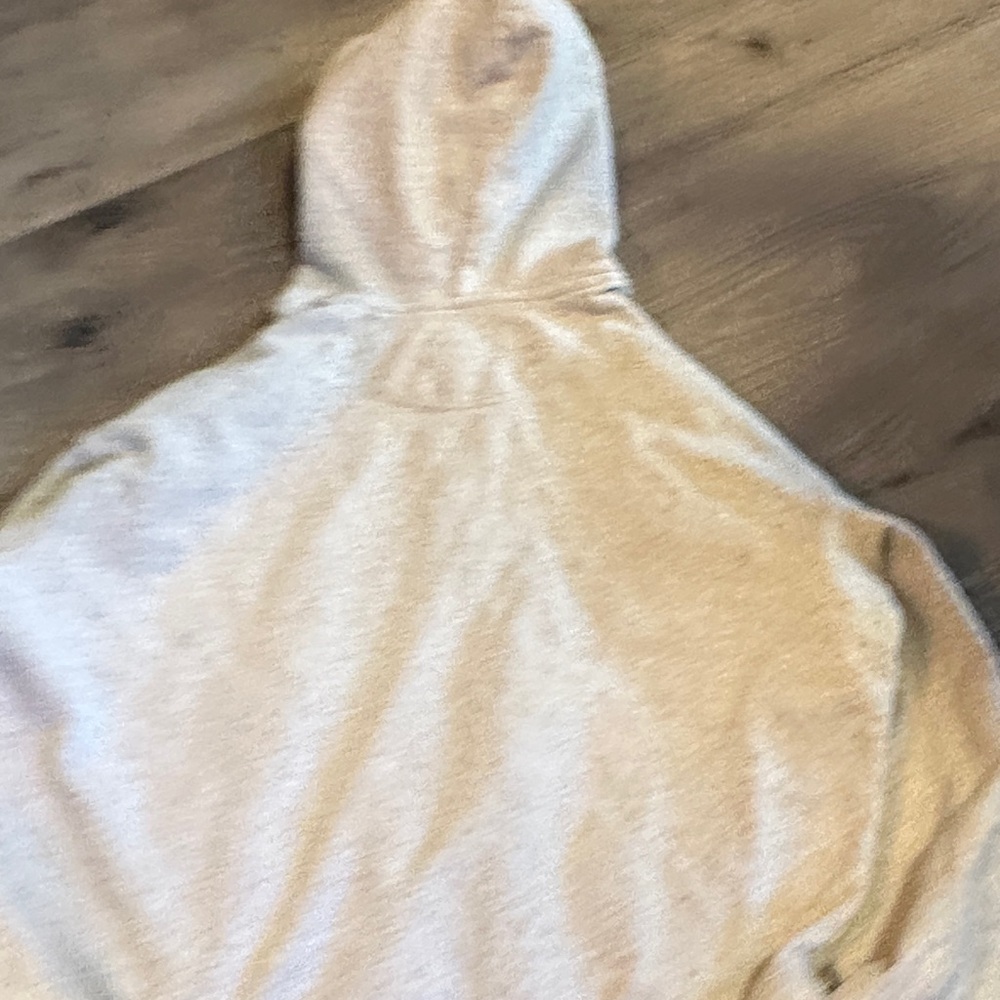 American Eagle Heather Light Gray Pullover Hoodie - image 3